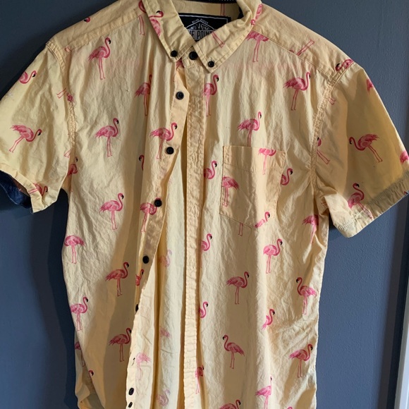 Other - Yellow Flamingo Summer Shirt